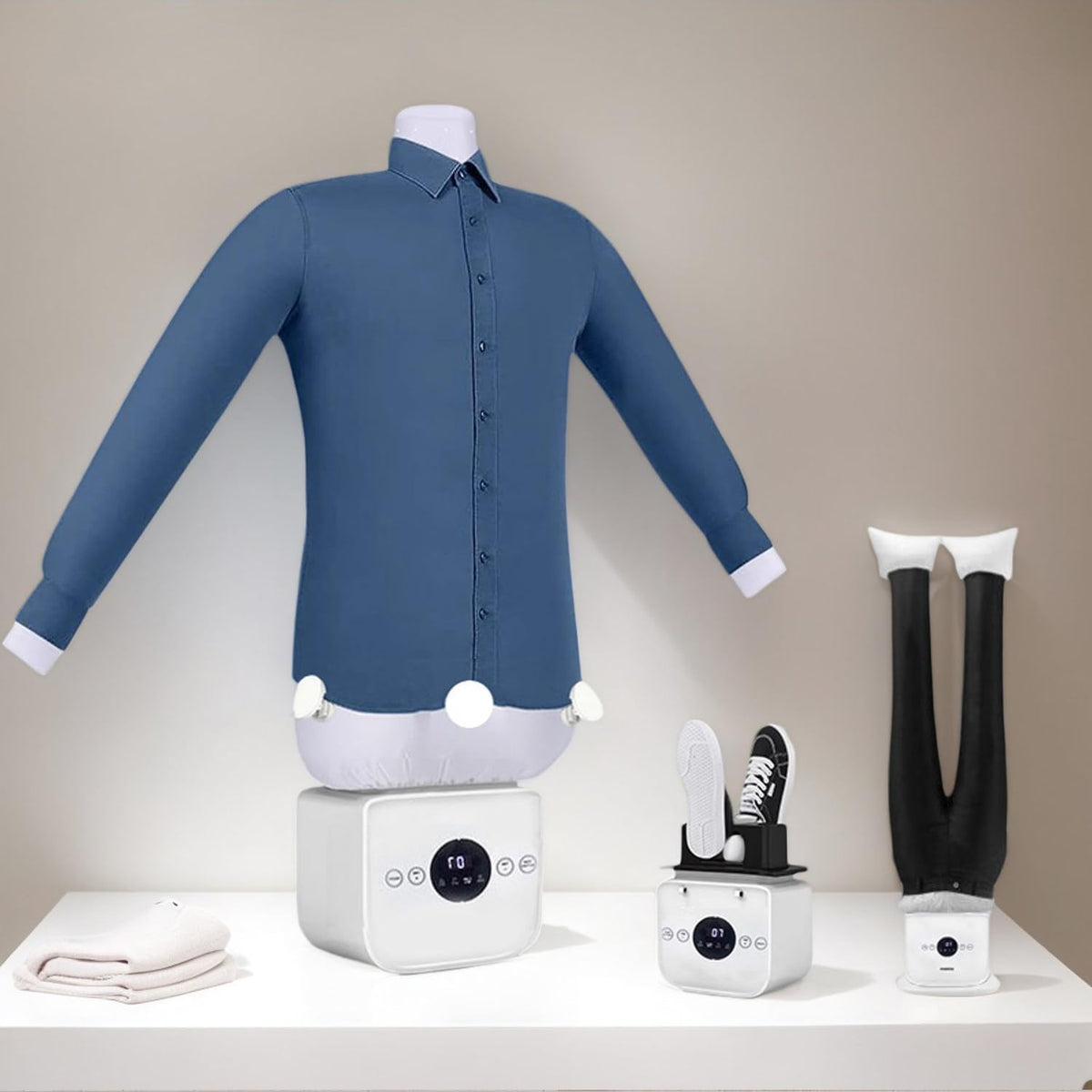 Ce mannequin de repassage propose une conception limitant le bruit avec une surface de travail elargie