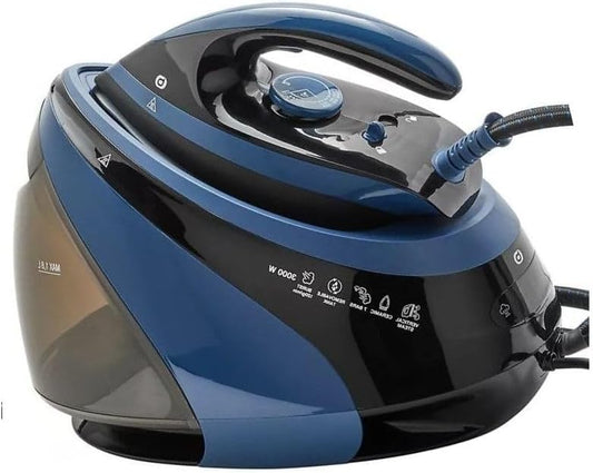 Decouvrez cette centrale vapeur avec arret automatique en coloris bleu et noir
