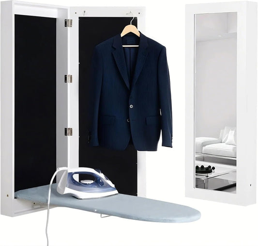 Decouvrez ce miroir au format peu encombrant avec une partie textile en coton
