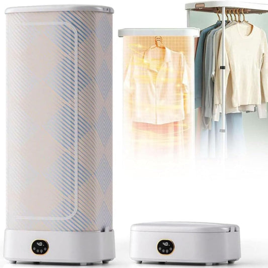 Cette armoire de soin du linge comprend une structure pliante avec des reglages de debit