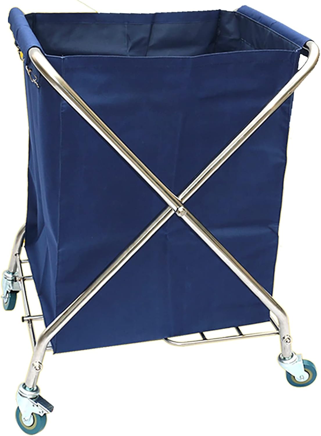 Le panier a linge comporte des elements metalliques